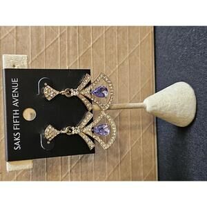 Saks Fifth Avenue Elegant Rhinestone Earrings